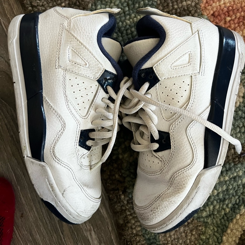 Air Jordan Kids 4 Retro LS PS 'Legend Blue' Sneakers